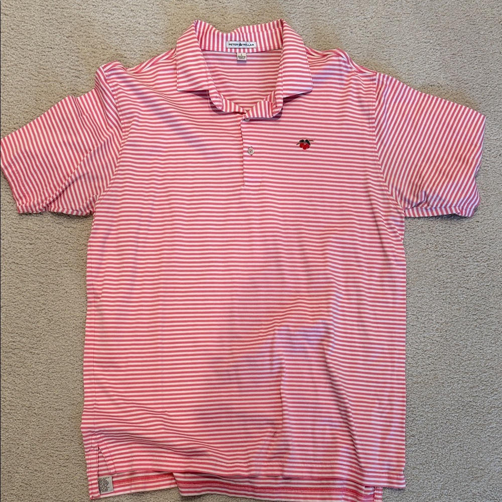 Striped Pink Polo Shirt